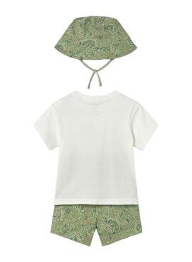 Dreiteiliges Set von Mayoral in grün für Jungen.