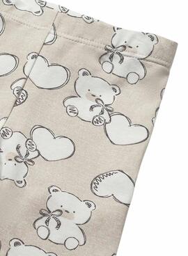 Set aus drei Teilen Mayoral Bären in Rohfarbe für Neugeborene.