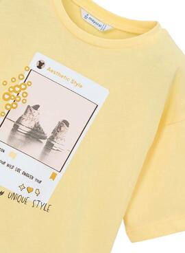 T-shirt Mayoral IG gelb für Mädchen