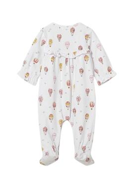 Set von zwei langen, bunten Mayoral-Stramplern für Neugeborene.