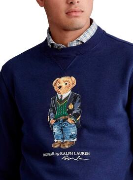 Sweatshirt Polo Ralph Lauren Teddy Blau Herren