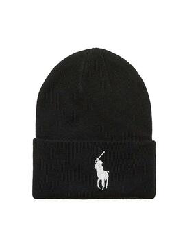 Mütze Polo Ralph Lauren Großes Logo Schwarz