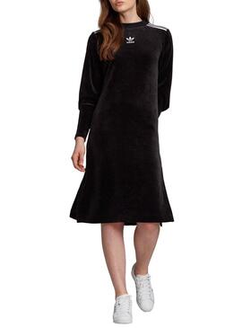 Adidas Black Velvet Dress Für Damen