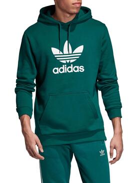 Sweatshirt Adidas Trefoil Hoodie Grün Für Herren