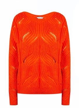 Pullover Naf Naf Orange Stanzung für Damen