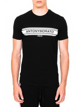 T-Shirt Antony Morato Logo Schwarz Für Herren
