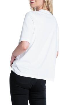 T-Shirt Lee Cansas Weiß Damen