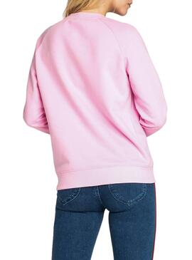 Sweatshirt Lee Plain Pink Damen