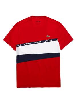 T-Shirt Lacoste TH8427 Rot Herren