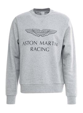 Sweatshirt Hackett Aston Martin Grau Herren