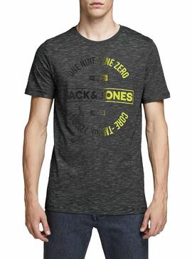 T-Shirt Jack and Jones Comick Black Herren