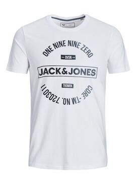 T-Shirt Jack and Jones Klicken Sie auf Weiß Herren