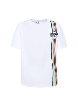 T-Shirt Pepe Jeans Kyle White Junge