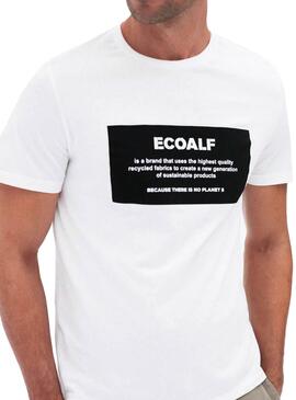 T-Shirt Ecoalf Natal Label Weiß Herren