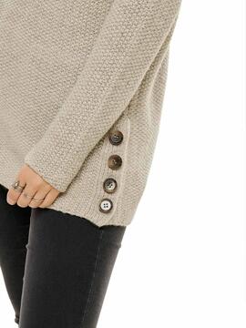 Pullover Only Taliya Beige Damen