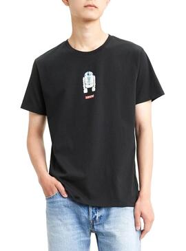 T-Shirt Levis Star Wars R2D2 Schwarz Für Herren