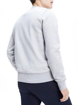Sweatshirt Tommy Hilfiger Logo Grau Für Herren