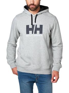 Sweatshirt Helly Hansen Logo Hoodie Grau Herren