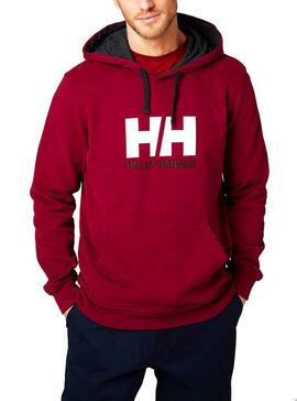 Sweatshirt Helly Hansen Logo Hoodie Granatrot