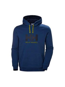 Sweatshirt Helly Hansen Logo Hoodie Blau Herren