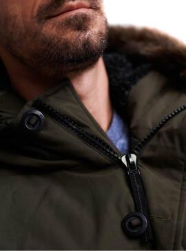 Parka Superdry Everest Grün Kaki Herren