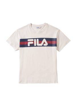 T-Shirt Fila Azrielle Beige Für Damen