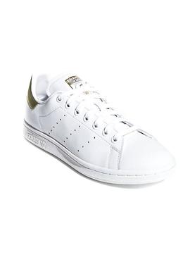 Sneaker Adidas Stan Smith Weiß Gold Damen