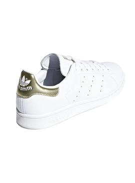 Sneaker Adidas Stan Smith Weiß Gold Damen