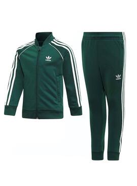 Trainingsanzug Adidas Superstar Grün Junge