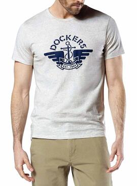 T-Shirt Dockers Alpha Grau Herren