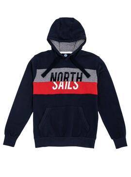 Sweatshirt North Sails Band Blau Herren