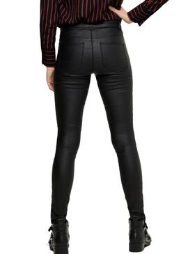 Hose Only Kendell Coated Schwarz Damen