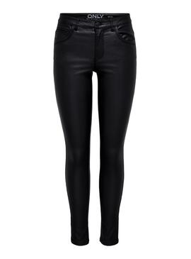 Hose Only Kendell Coated Schwarz Damen