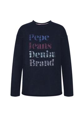 T-Shirt Pepe Jeans Marcia Marine Blau Mädchen