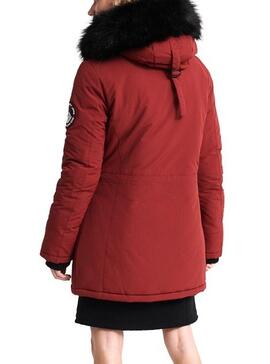 Parka Superdry Ashley Everest Granatrot Damen
