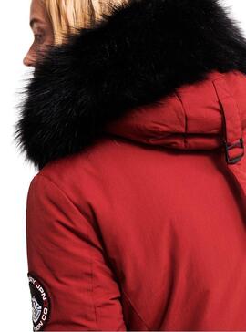 Parka Superdry Ashley Everest Granatrot Damen