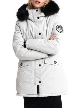 Parka Superdry Ashley Everest Grau Für Damen