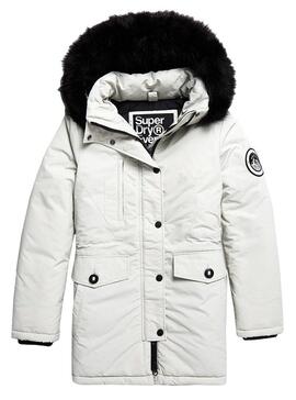 Parka Superdry Ashley Everest Grau Für Damen