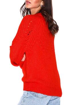 Pullover Only Lanelia Rot Damen