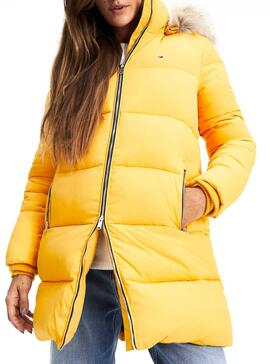 Mantel Tommy Jeans Modern Puffa Gelb Damen