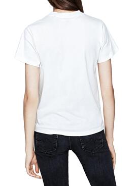 T-Shirt Pepe Jeans Minerva Weiß Für Damen