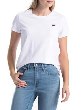 T-Shirt Levis Perfecty Weiß Für Damen