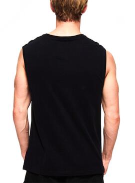 T-Shirt Superdry Tank Neon Schwarz Herren