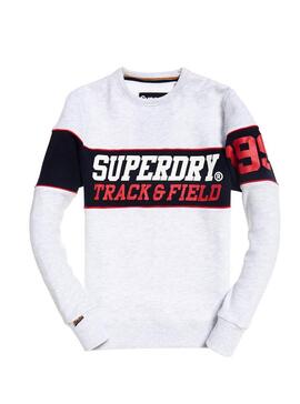 Sweatshirt Superdry Track Crew Grau