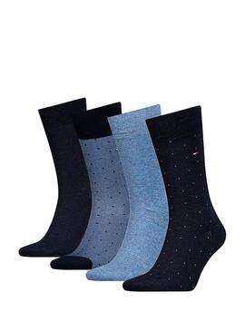 Socken Box Tommy Hilfiger Dots Blau Herren