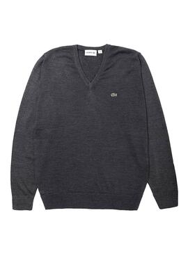 Pullover Lacoste AH3015 Grau Für Herren