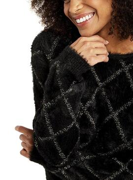 Pullover Naf Naf Black Glitter Hair Für Damen