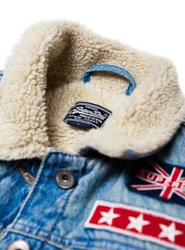 Jacke Superdry Sherpa Denim 