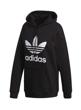 Sweatshirt Adidas TRF Hoodie Schwarz Für Damen