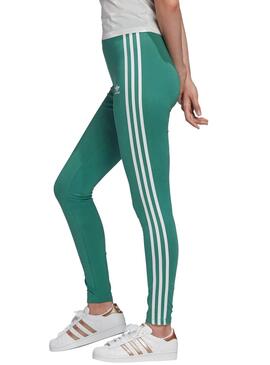 Strumpfhose Adidas 3 STR Grün Für Damen
